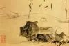 16th century ink drawing, “Zhuangzi Dreaming of a Butterfly.” Depicts a Chinese monk sleeping under fluttering butterflies.