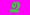 fancy script typeface of the letter Q in bright green on hot pink